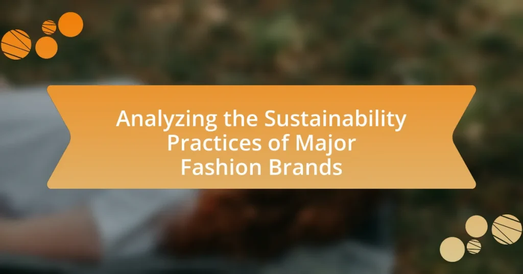 Analyzing the Sustainability Practices of Major Fashion Brands