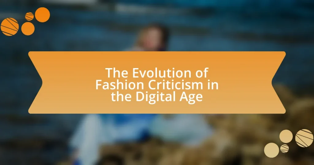 The Evolution of Fashion Criticism in the Digital Age