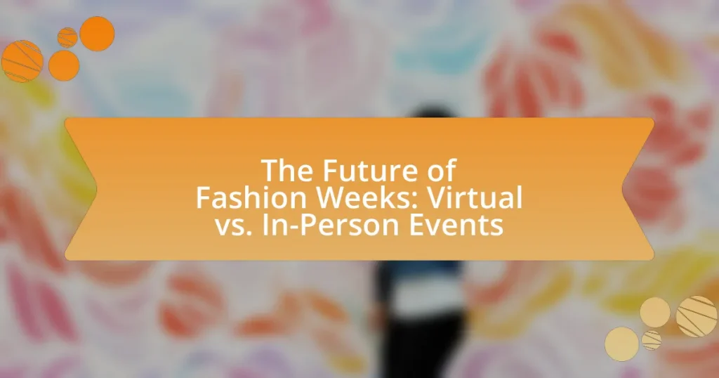 The Future of Fashion Weeks: Virtual vs. In-Person Events