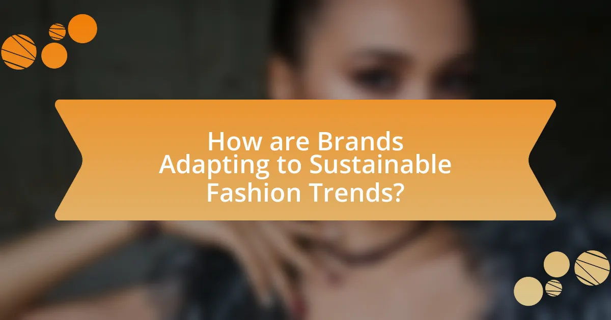 How are Brands Adapting to Sustainable Fashion Trends?