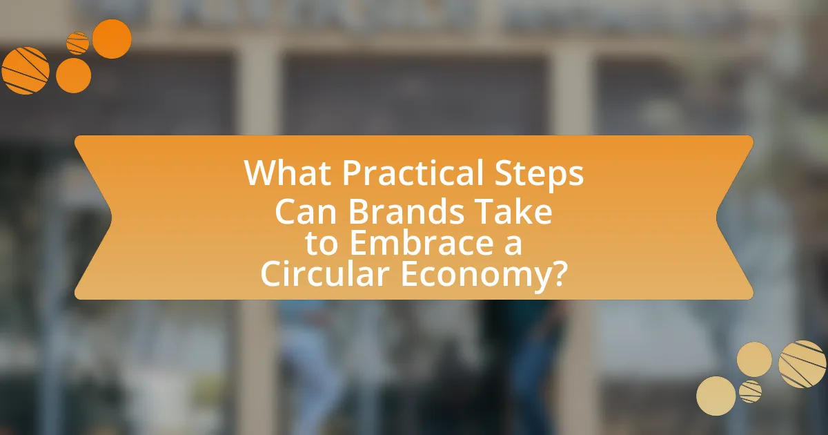 What Practical Steps Can Brands Take to Embrace a Circular Economy?
