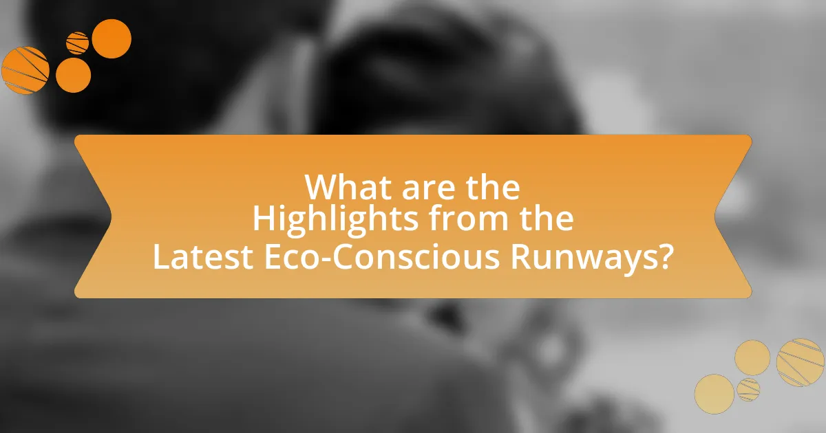 What are the Highlights from the Latest Eco-Conscious Runways?