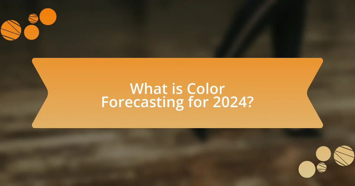 What is Color Forecasting for 2024?