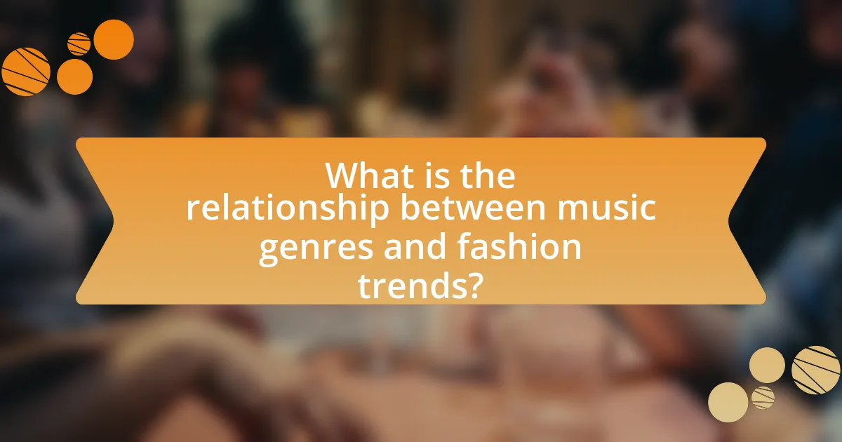 What is the relationship between music genres and fashion trends?