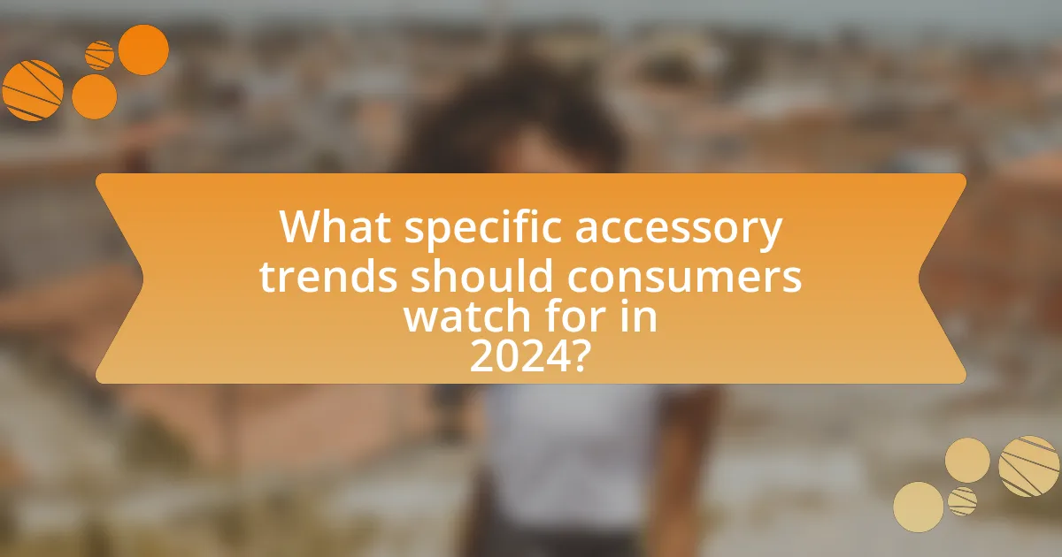 What specific accessory trends should consumers watch for in 2024?