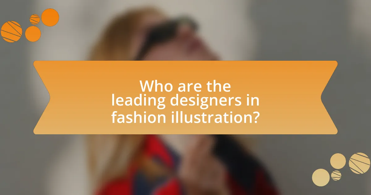 Who are the leading designers in fashion illustration?